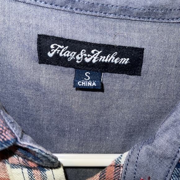 Flag & Anthem plaid western shirt size small - Picture 2 of 3